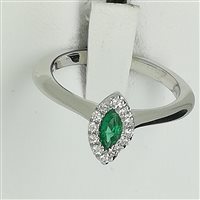 Ring Bibigi Woman in Gold Smeraldo 0.16 Ct ANB4750BS-14 - ANB4750BS-14